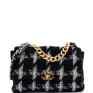 Chanel 19 Flap Bag Quilted Houndstooth #259160C38B